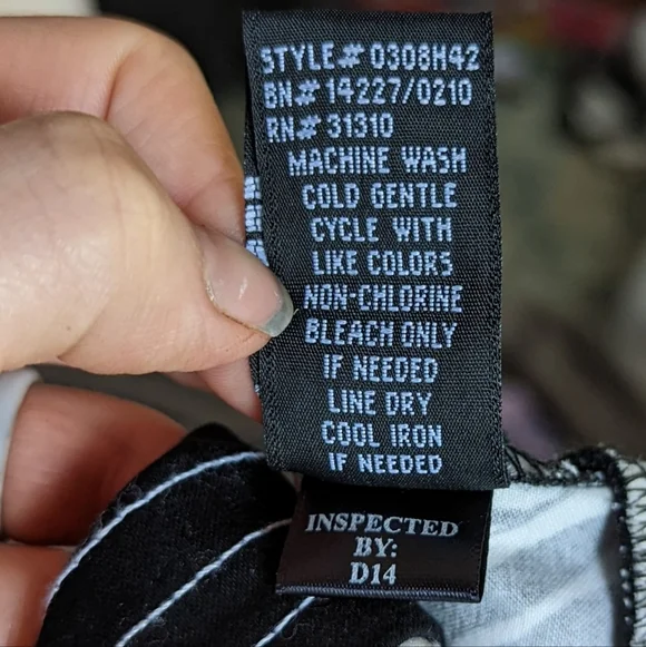 I.N. Studio Black and White Floral Dress Size 14 - Picture 9 of 9